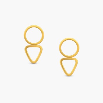 Σκουλαρίκια κύκλος τρίγωνο