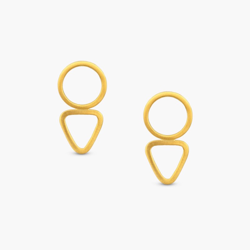 Σκουλαρίκια κύκλος τρίγωνο