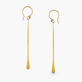 Κρεμαστά σκουλαρίκια επίχρυσα