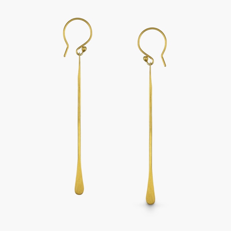 Κρεμαστά σκουλαρίκια επίχρυσα