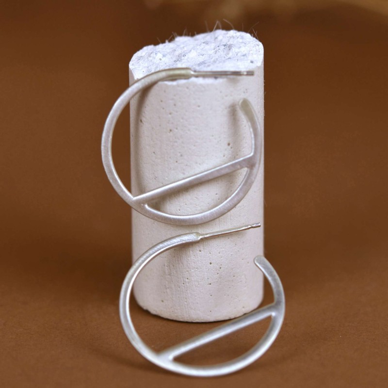 Σκουλαρίκια γεωμετρικοί κρίκοι