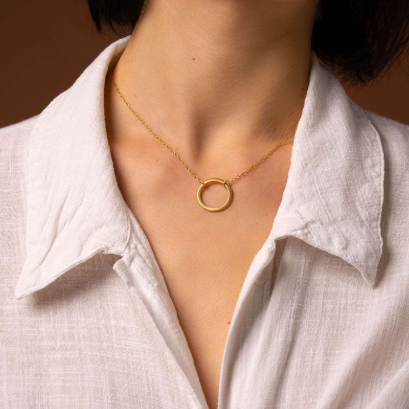 Μενταγιόν κύκλος χρυσό