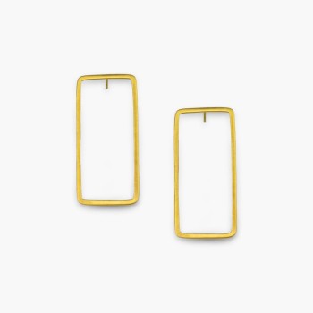 Μεγάλα ορθογώνια σκουλαρίκια
