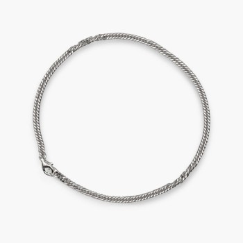 Βραχιόλι ποδιού ασημένιο