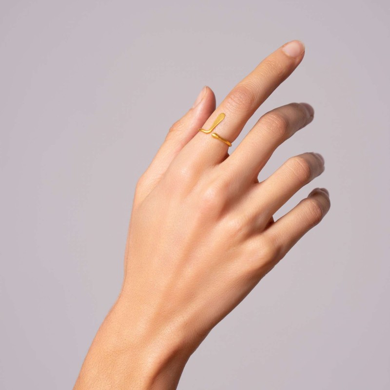 Δαχτυλίδι δάκρυ χρυσό