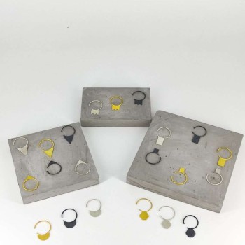 Mini single earrings εξάγωνο