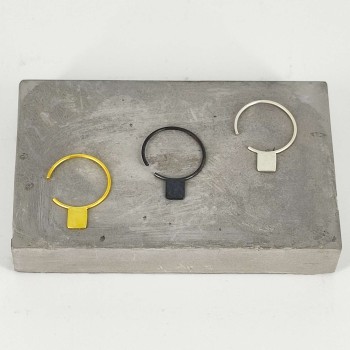 Mini single earrings μικρό παραλληλόγραμμο