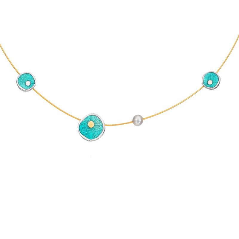 Κολιέ με στρογγυλά στοιχεία