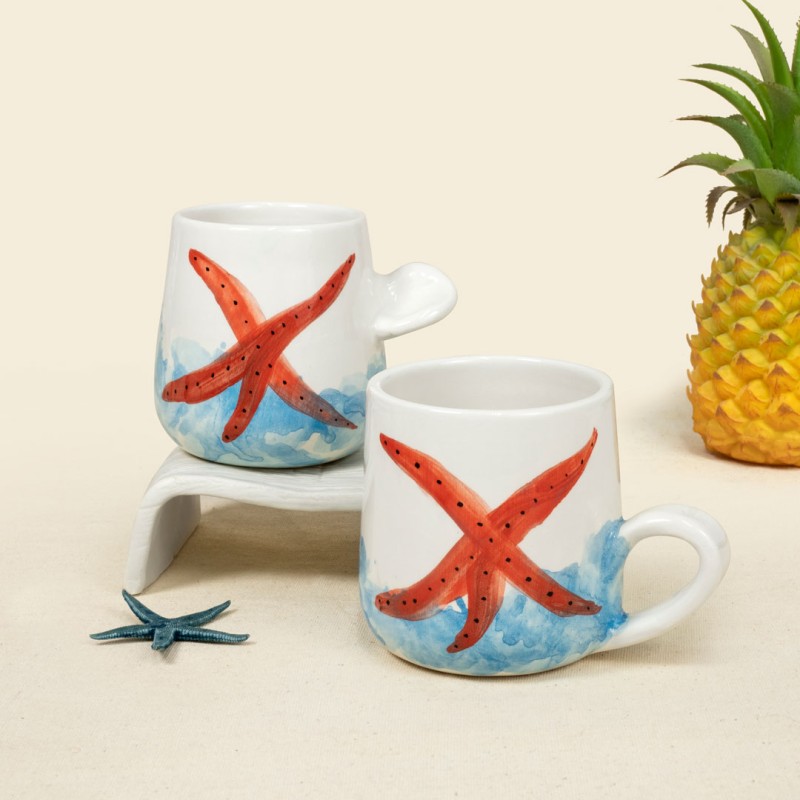 Κούπα κεραμική με αστερία