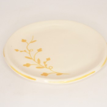 Πιάτo κεραμικό με κίτρινα λουλούδια