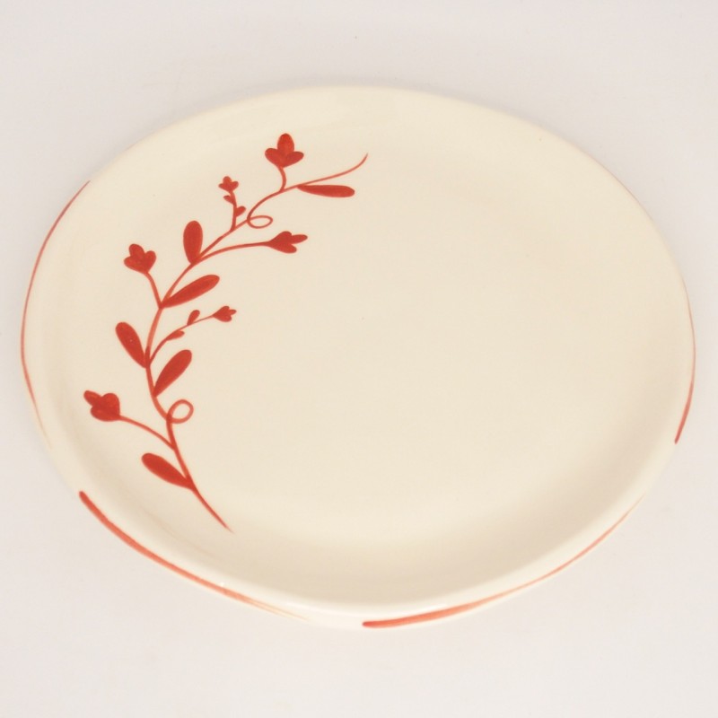 Πιάτo κεραμικό με μπλε λουλούδια