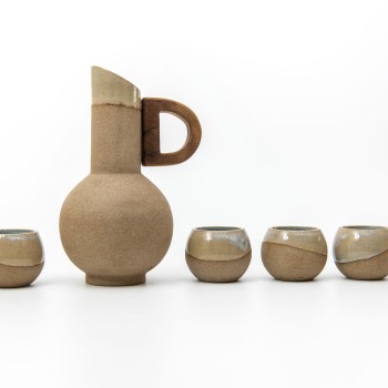 Σετ κεραμική κανάτα με ποτήρια