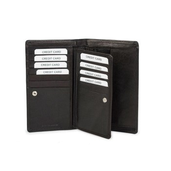 Δερμάτινο πορτοφόλι Μαυρο PA-6-913