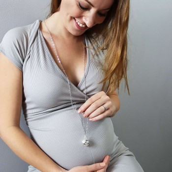 Μενταγιόν Εγκυμοσύνης Silver Heart