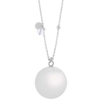 Μενταγιόν Εγκυμοσύνης Bola Olivia Silver Chain Κρύσταλλος