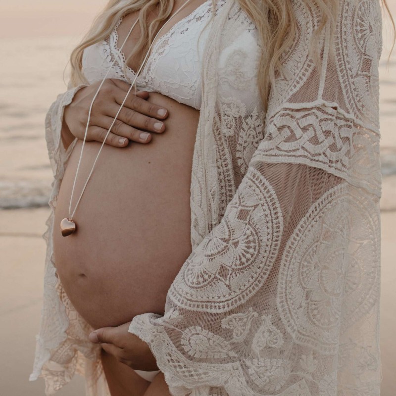 Μενταγιόν Εγκυμοσύνης Bola Sofie Rose Gold Καρδιά