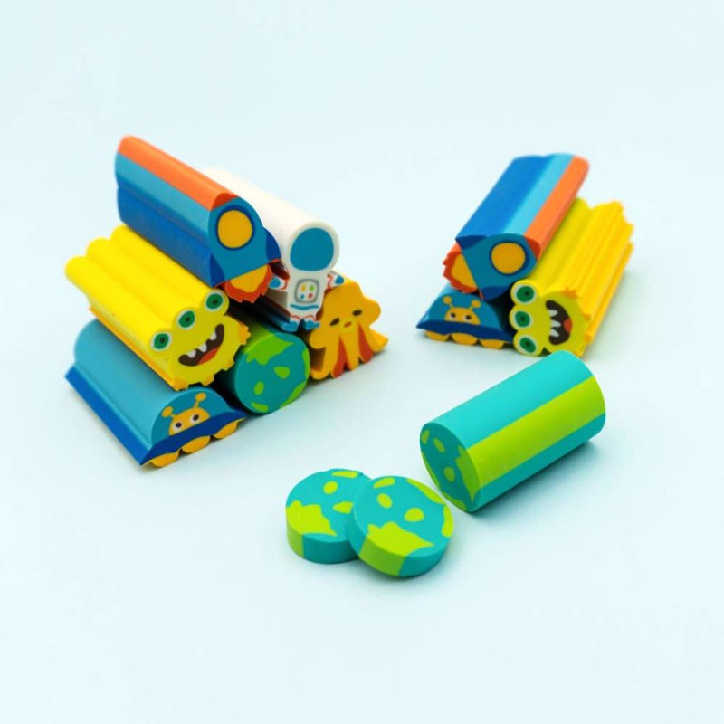 Σετ Γόμες Fancy Eraser Set: Space