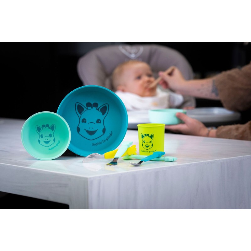 Σόφι καμηλοπάρδαλη Πιάτο από 100% σιλικόνη