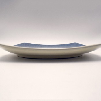 Πιάτο παραλληλογραμμο λευκός πηλός μπαρμπούνι