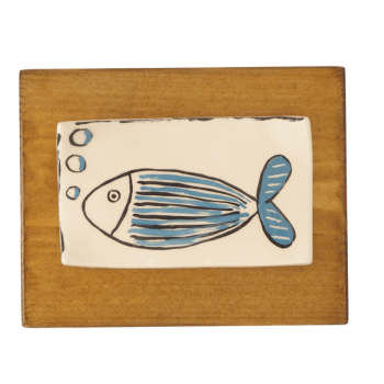 Κάδρο "Γλαστράκι με ψάρι"