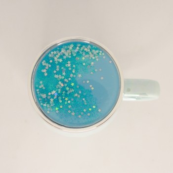 Κούπα μεταλιζέ μεγάλη με βιδωτό καπάκι