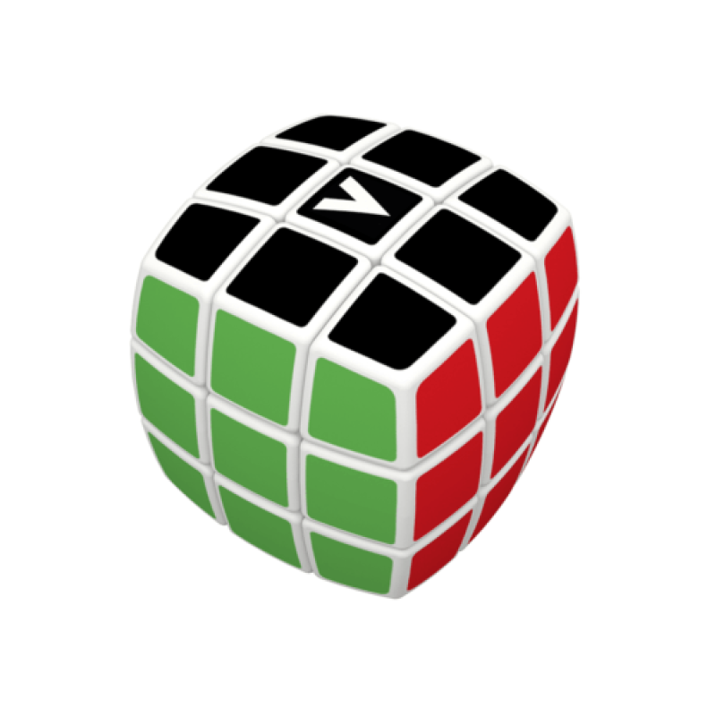 V Cube 3 White Pillow