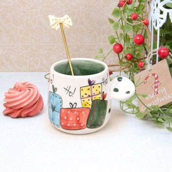 Κούπα κεραμική χριστουγεννιάτικη