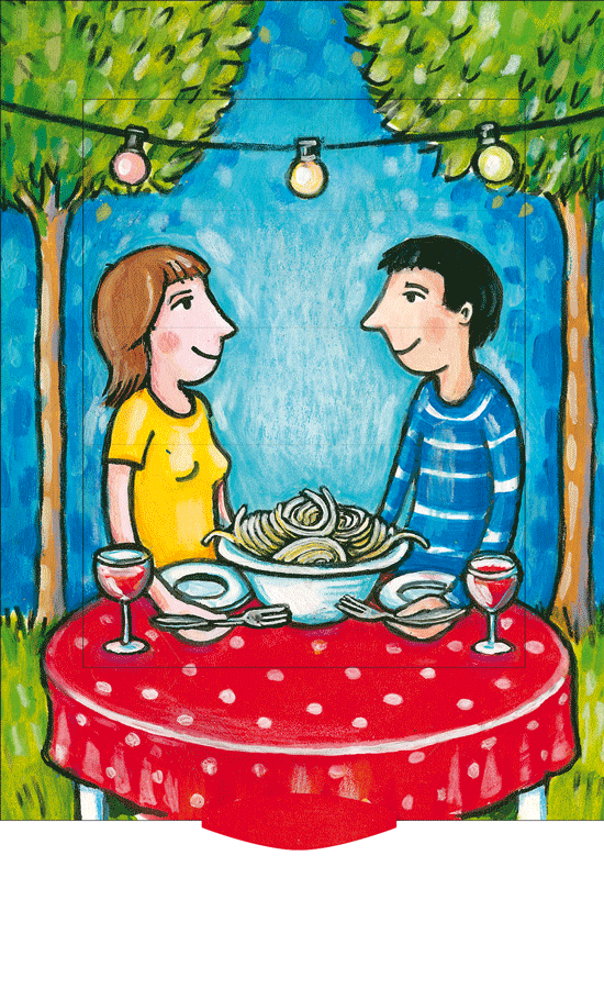 Ζωντανή κάρτα "Pasta"